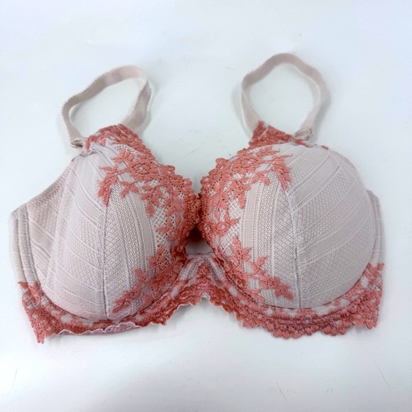 Wacoal Pink Lace Underwire Bra Intimates - Picture 2 of 7